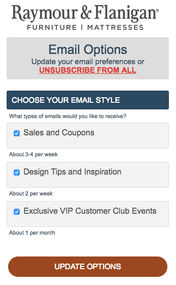Opt-out Page Example